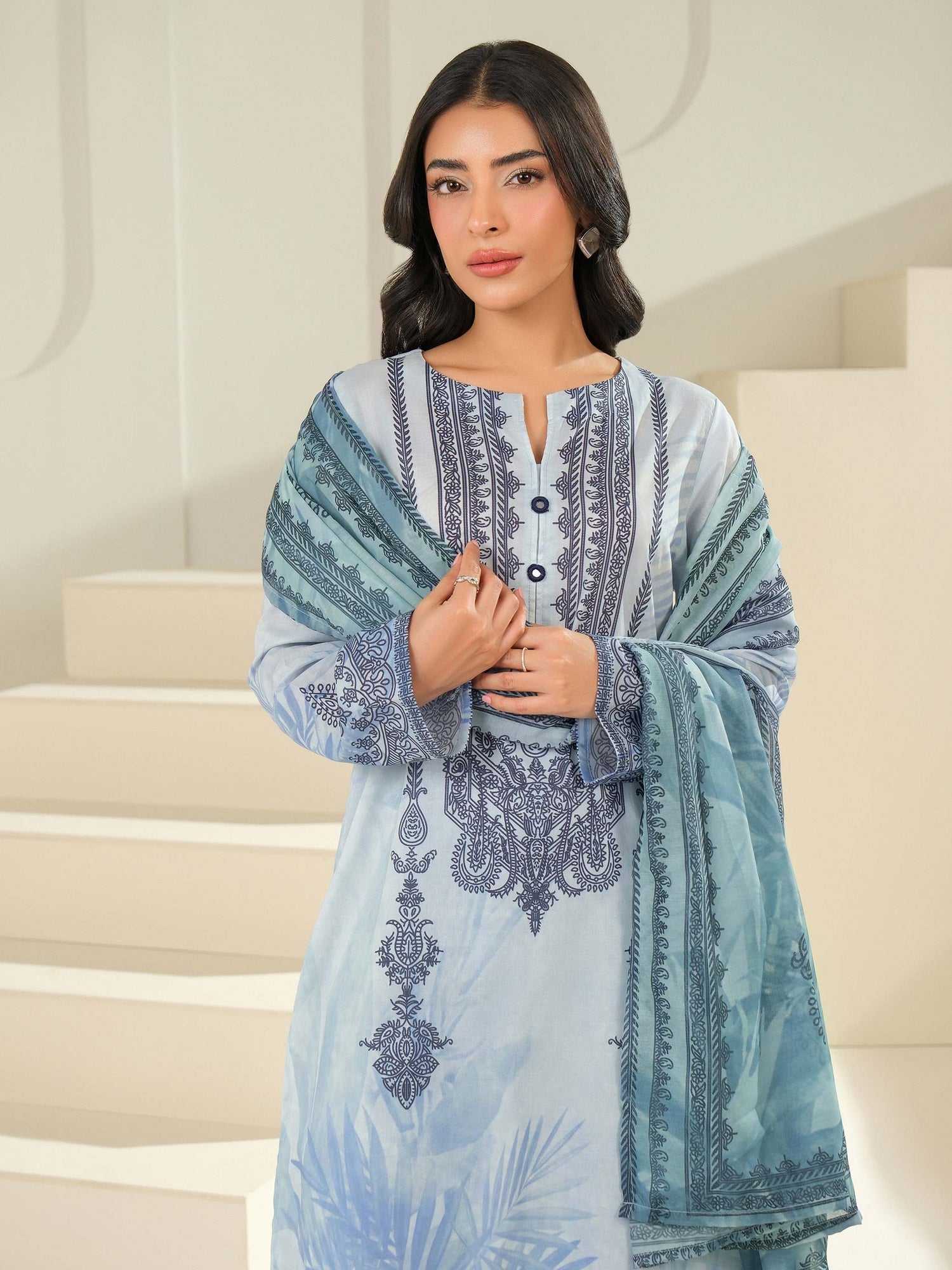 Limelight 3 Piece Custom Stitched Suit - Blue - LB31595