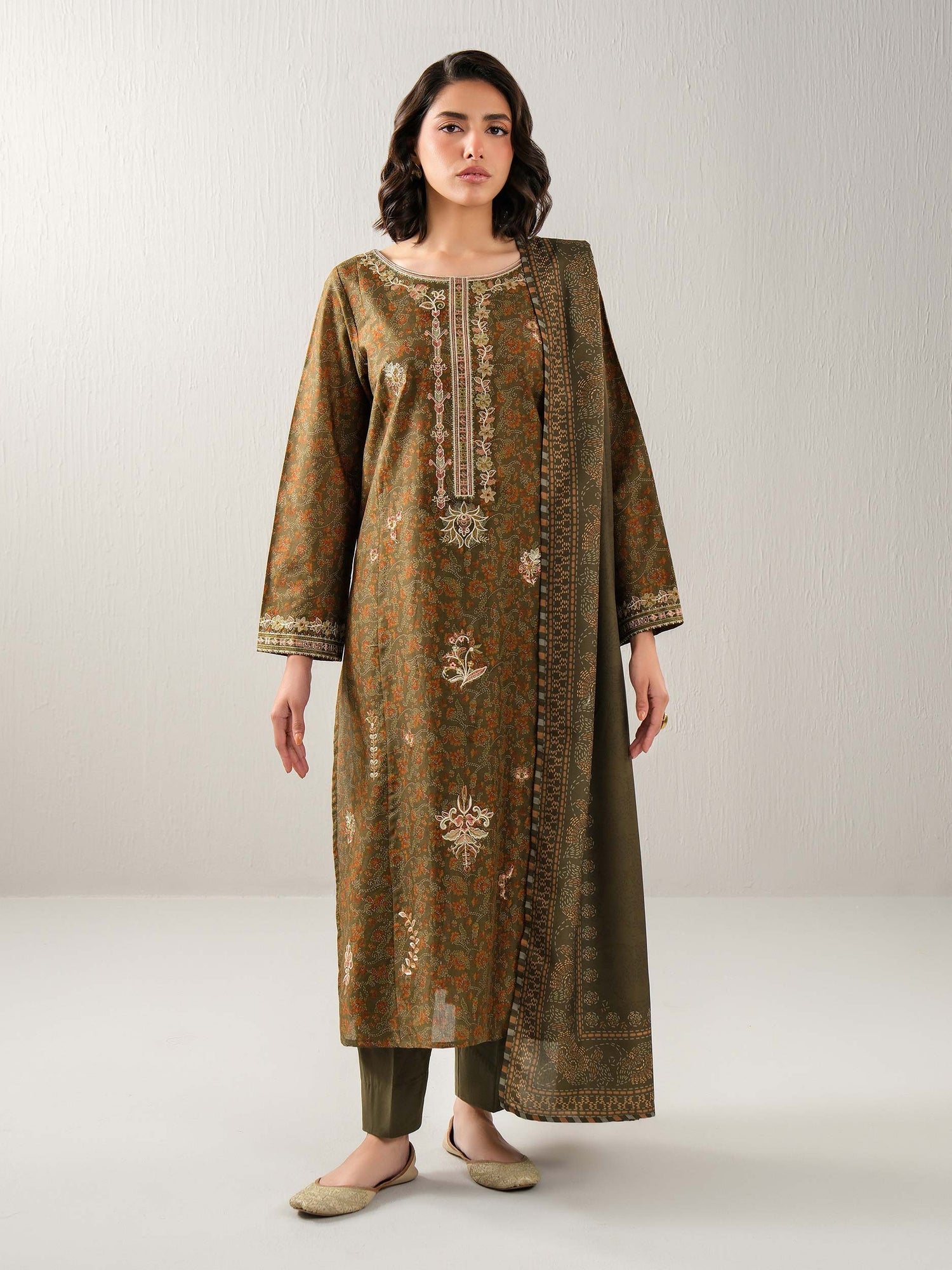 Limelight 3 Piece Custom Stitched Suit - Green - LB31592