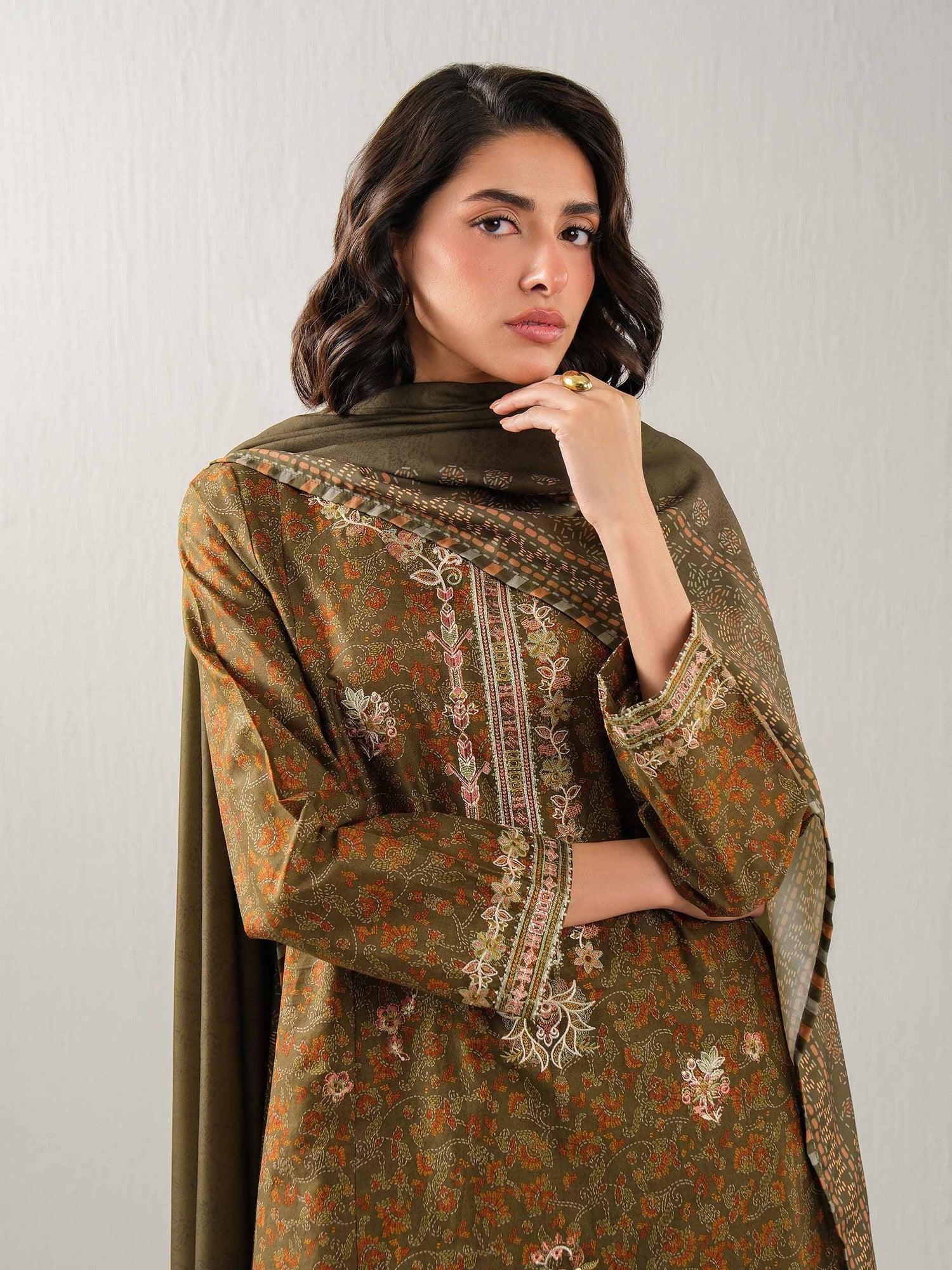 Limelight 3 Piece Custom Stitched Suit - Green - LB31592