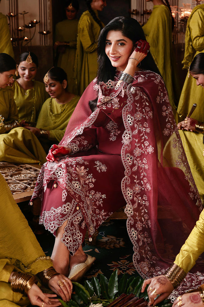 Cross Stitch 3 Piece Custom Stitched Suit - Red - LB31578