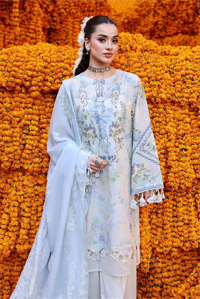 Cross Stitch 3 Piece Custom Stitched Suit - Ivory - LB31585