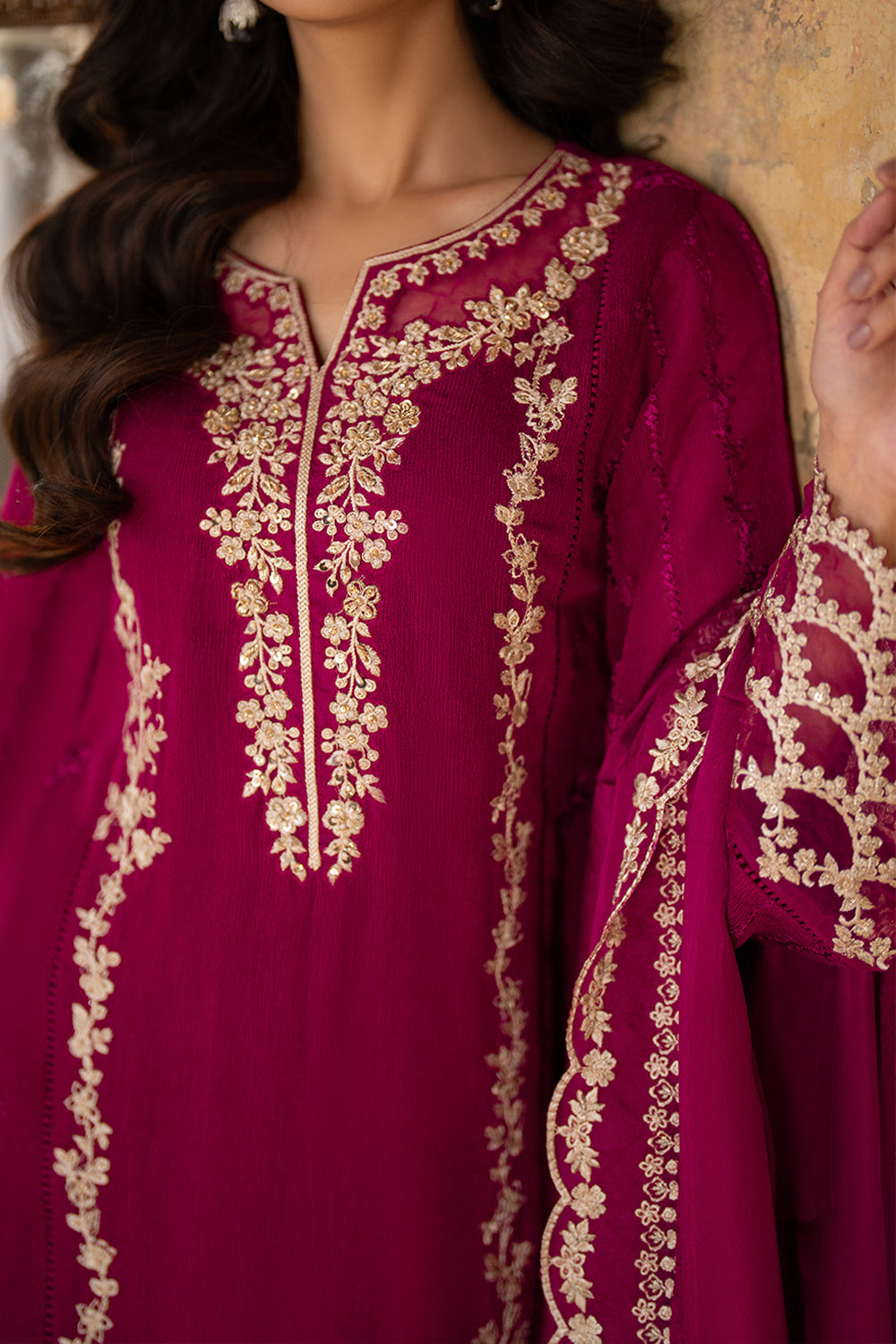 Azure 3 Piece Custom Stitched Suit - Pink - LB289330