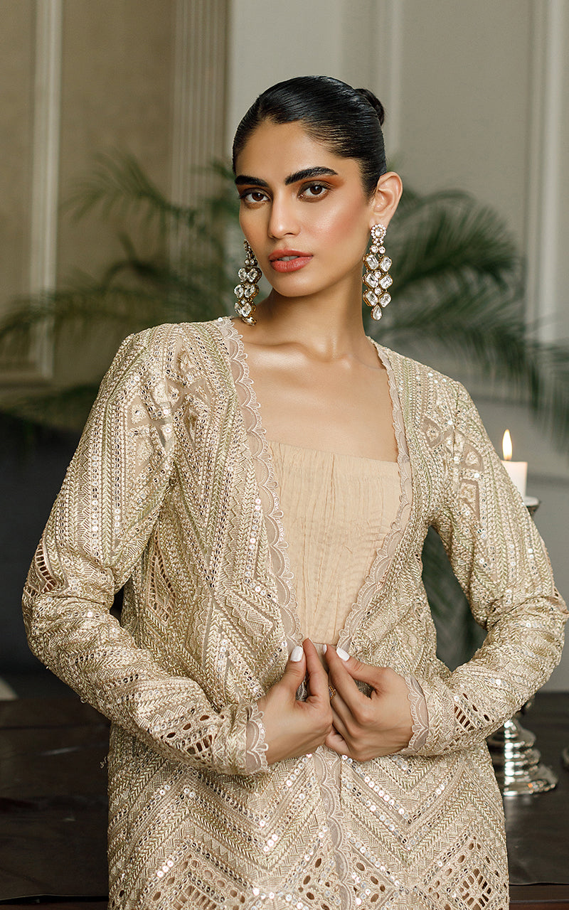 Threads & Motifs 2 Piece Custom Stitched Suit - Beige - LB28058