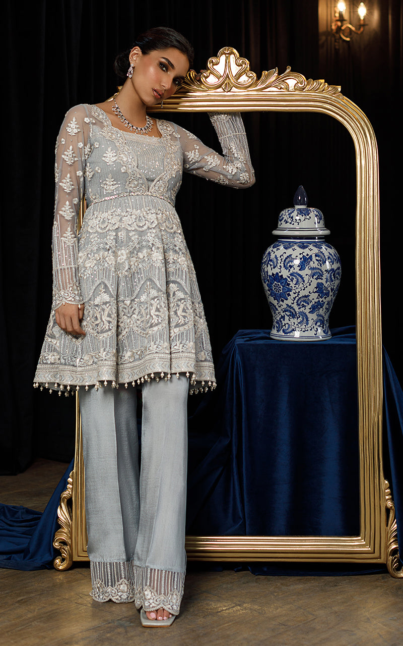 Threads & Motifs 2 Piece Custom Stitched Suit - Gray - LB285204