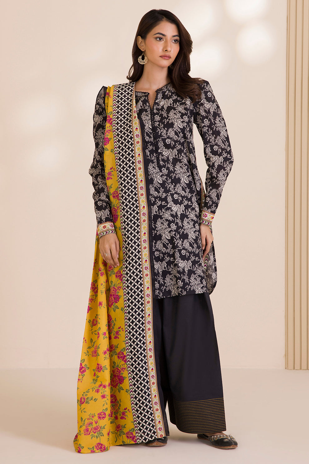 Zellbury 2 Piece Custom Stitched Suit - Black - LB31038