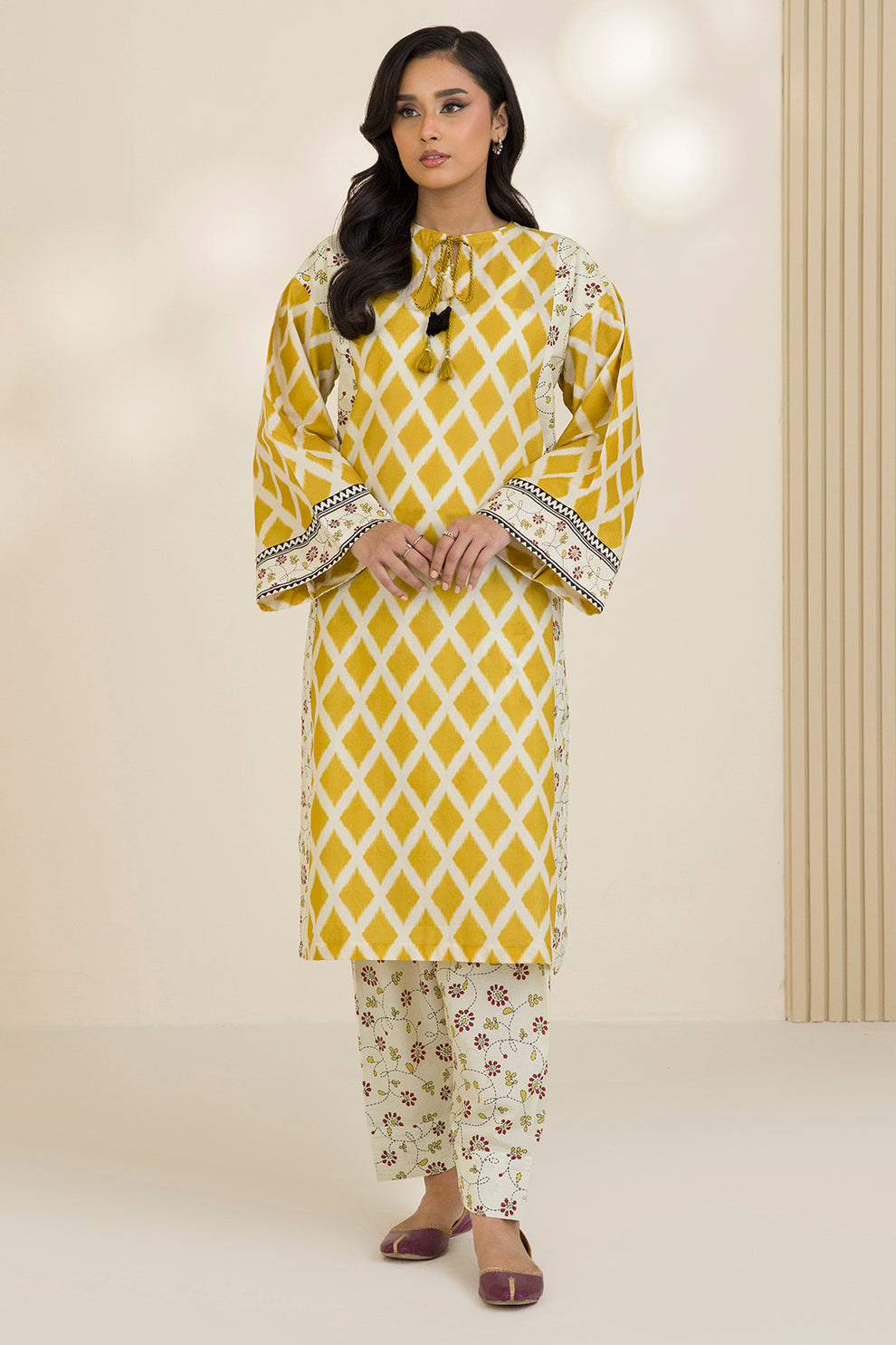 Zellbury 2 Piece Custom Stitched Suit - Yellow - LB31039