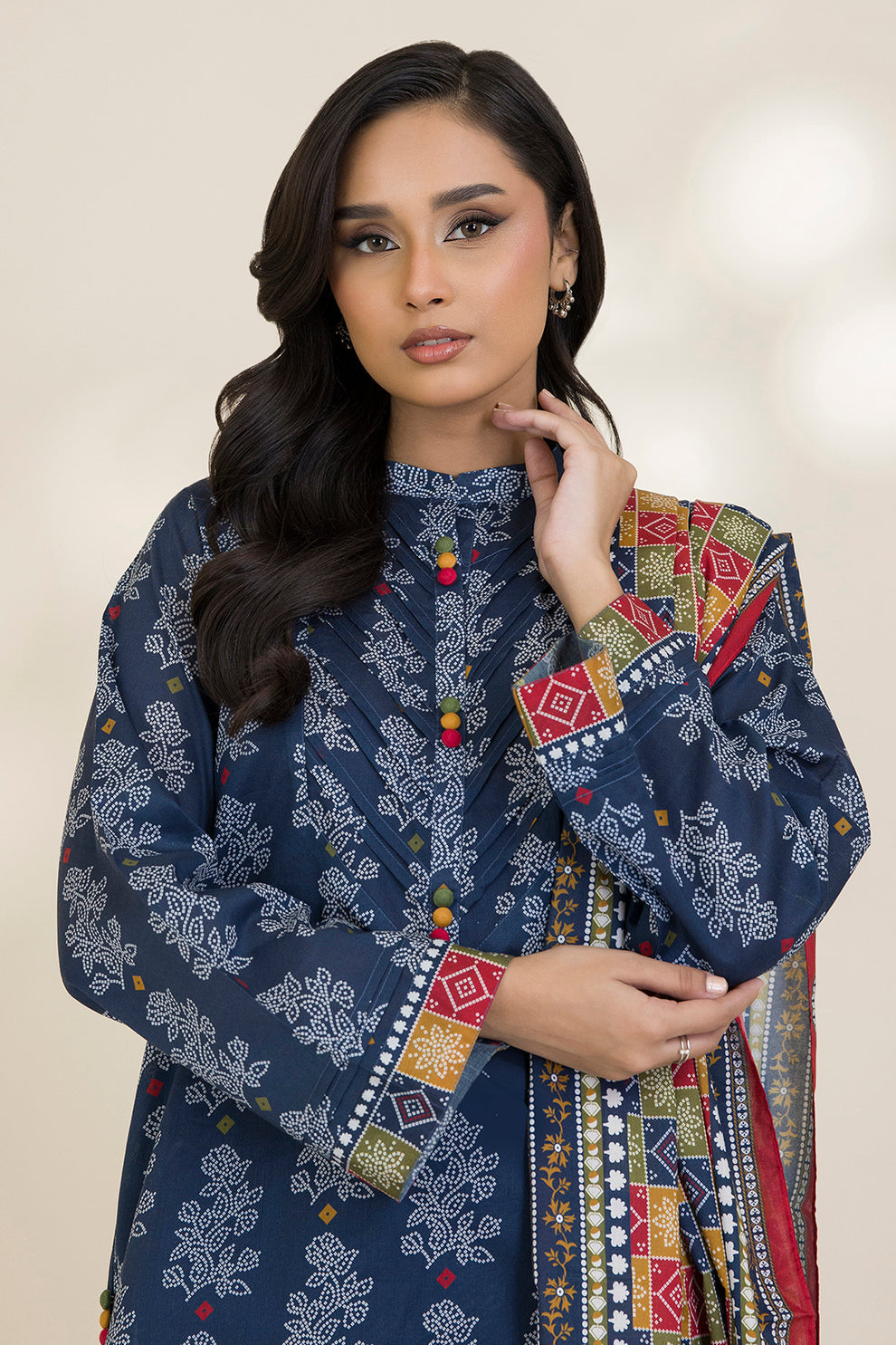 Zellbury 3 Piece Custom Stitched Suit - Blue - LB31024