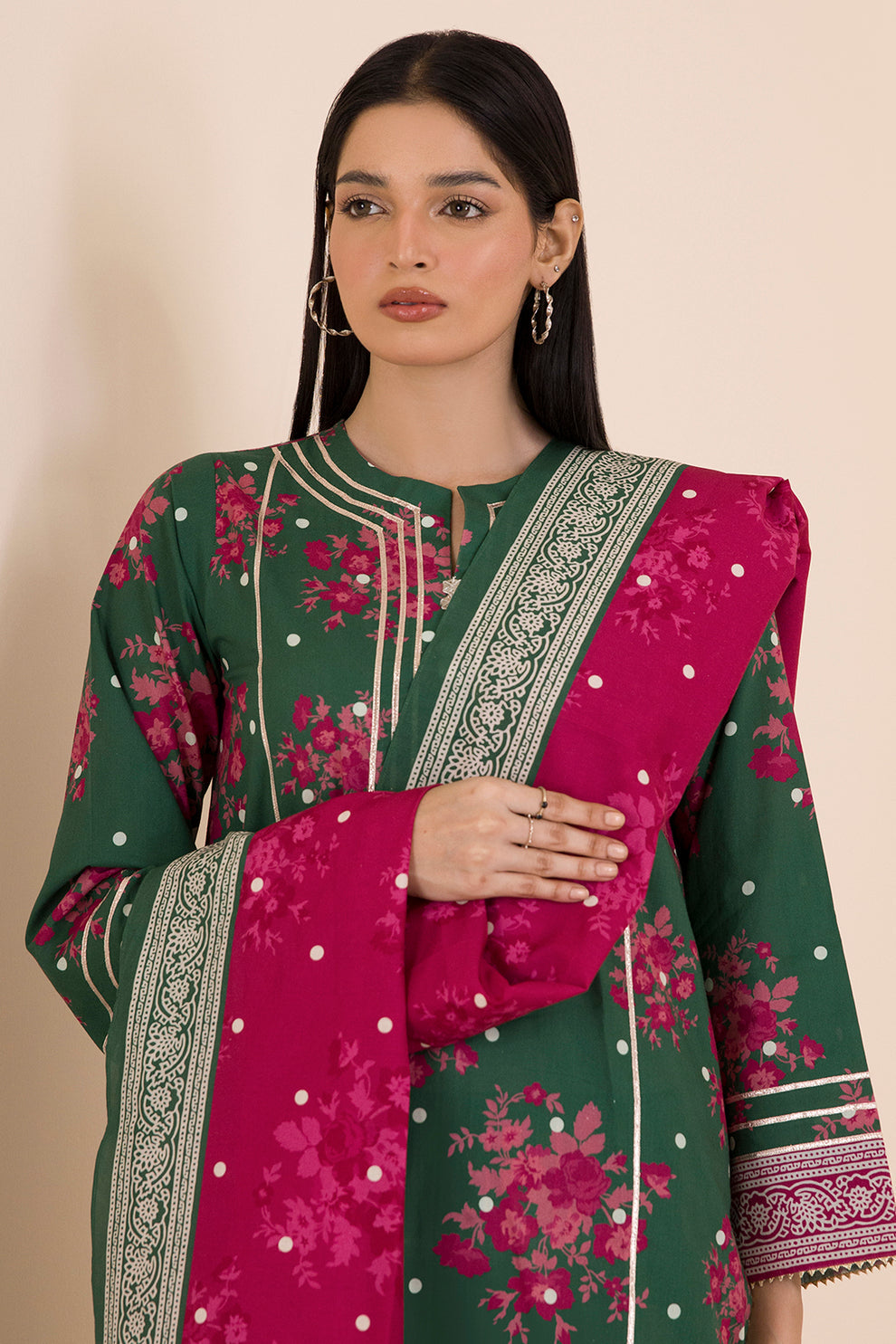 Zellbury 3 Piece Custom Stitched Suit - Pink - LB31029