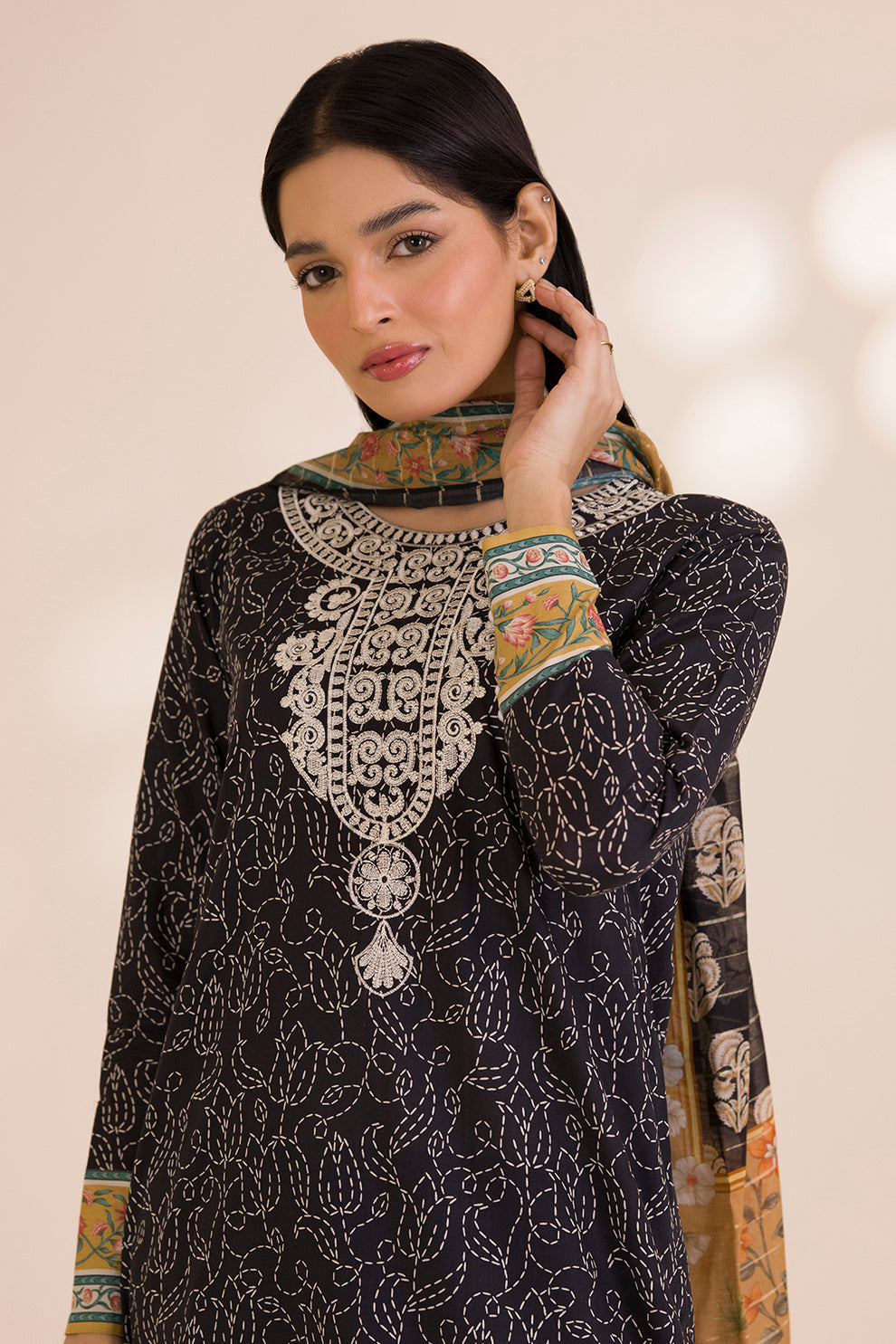 Zellbury 3 Piece Custom Stitched Suit - Black - LB31026