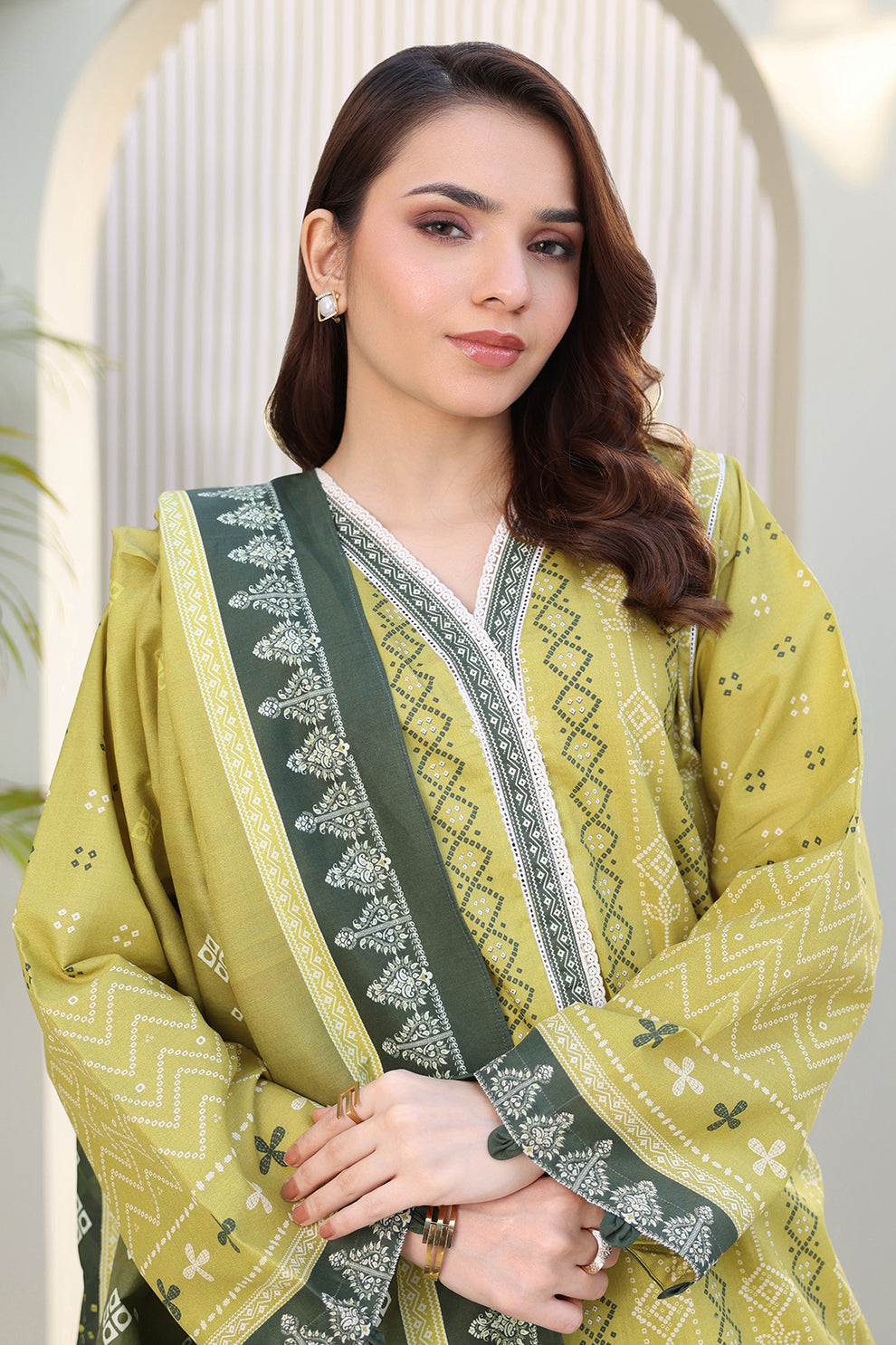 Zellbury 3 Piece Custom Stitched Suit - Green - LB30393