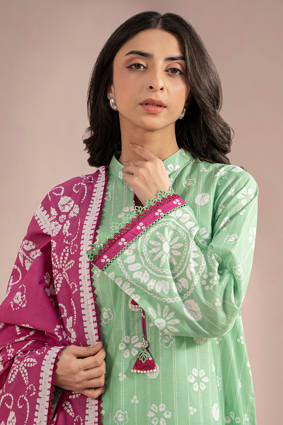 Zellbury 3 Piece Custom Stitched Suit - Green - LB30395