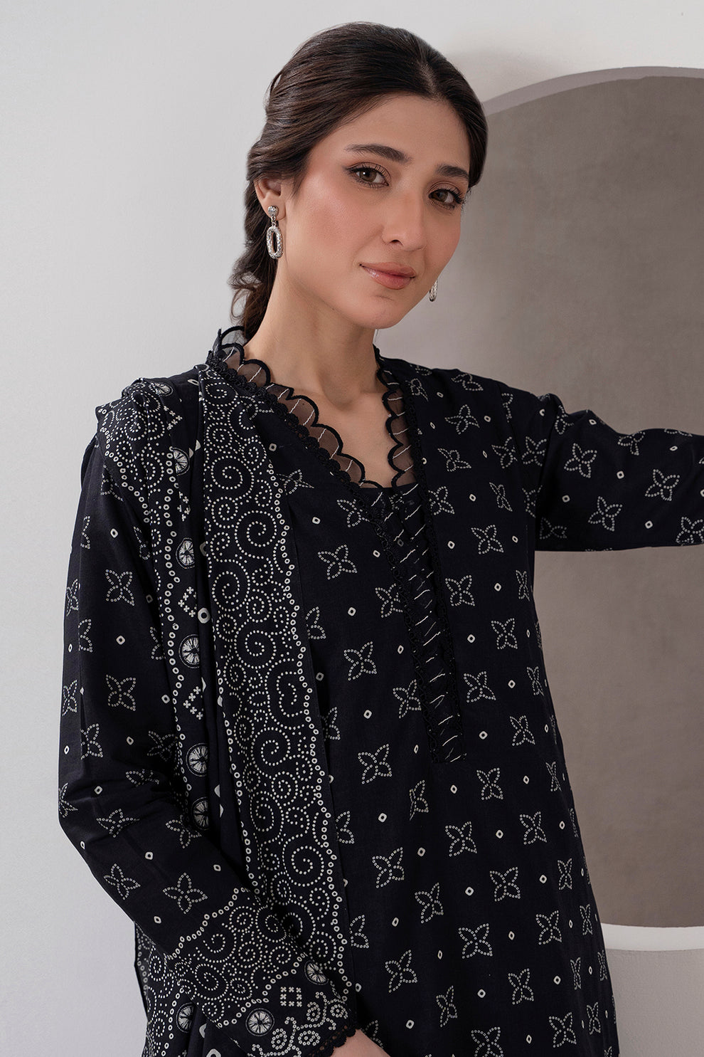 Zellbury 3 Piece Custom Stitched Suit - Black - LB30373