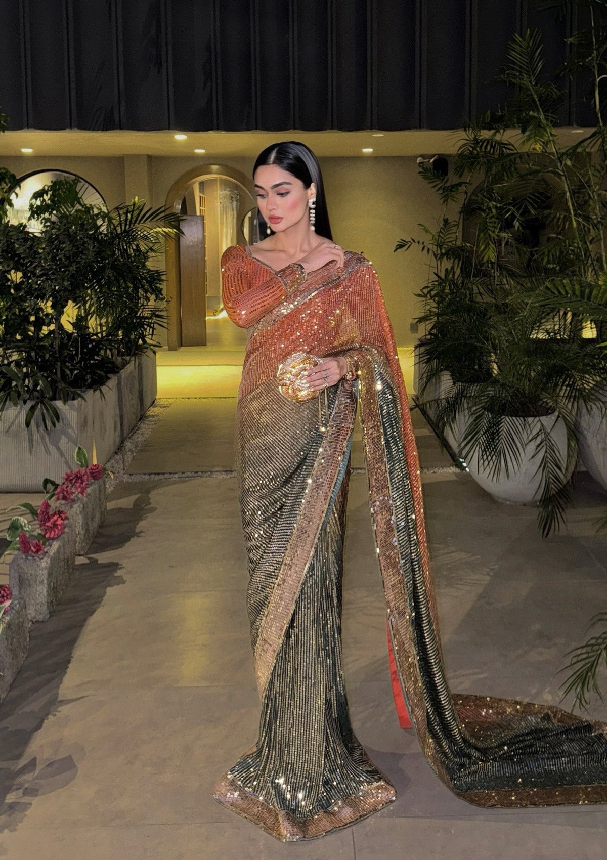 AIK 2 Piece Custom Stitched Suit - Orange - LB30783