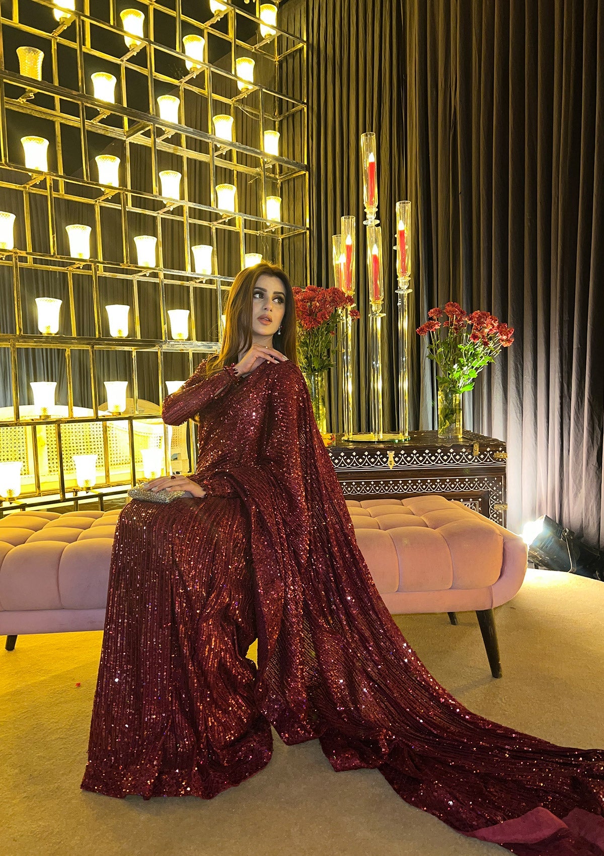 AIK 2 Piece Custom Stitched Suit - Red - LB30779