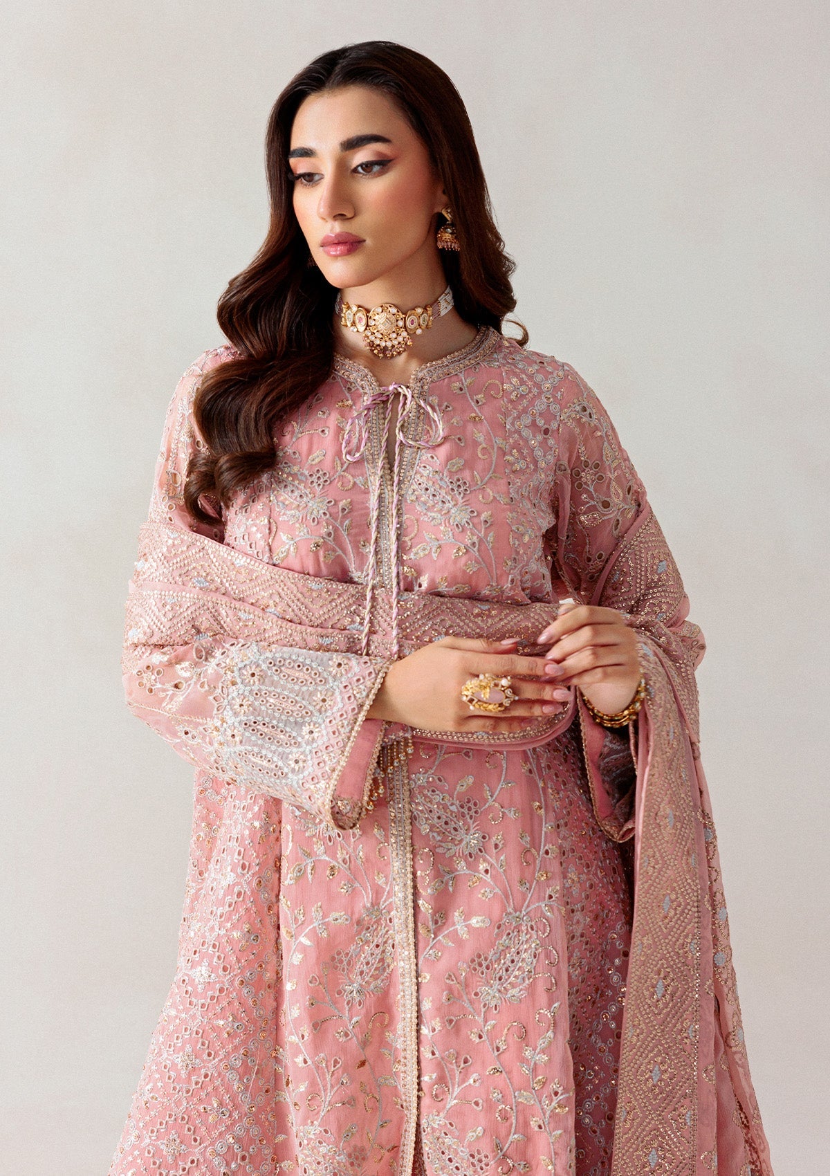 AIK 3 Piece Custom Stitched Suit - Pink - LB30772