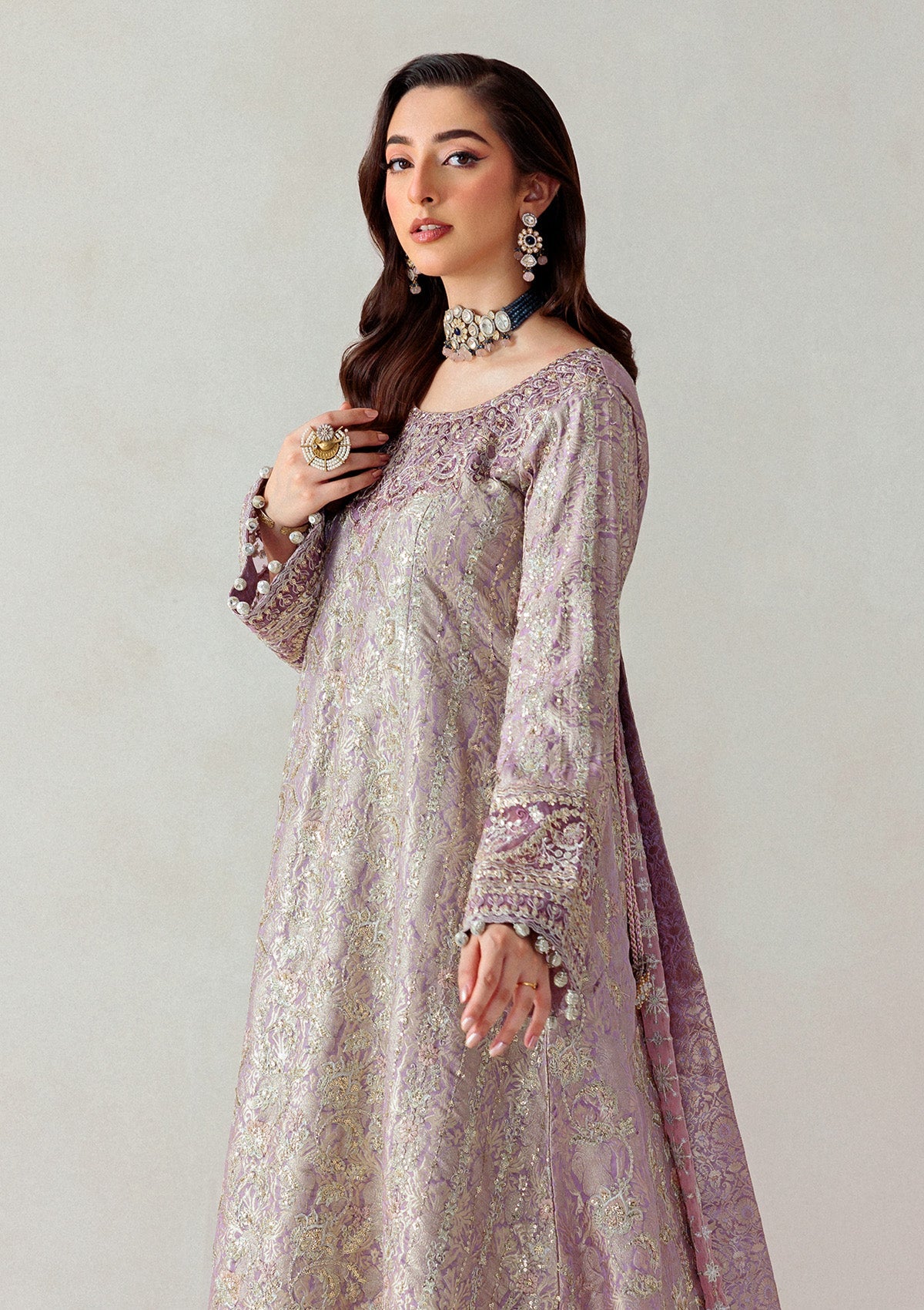 AIK 3 Piece Custom Stitched Suit - Pink - LB30775