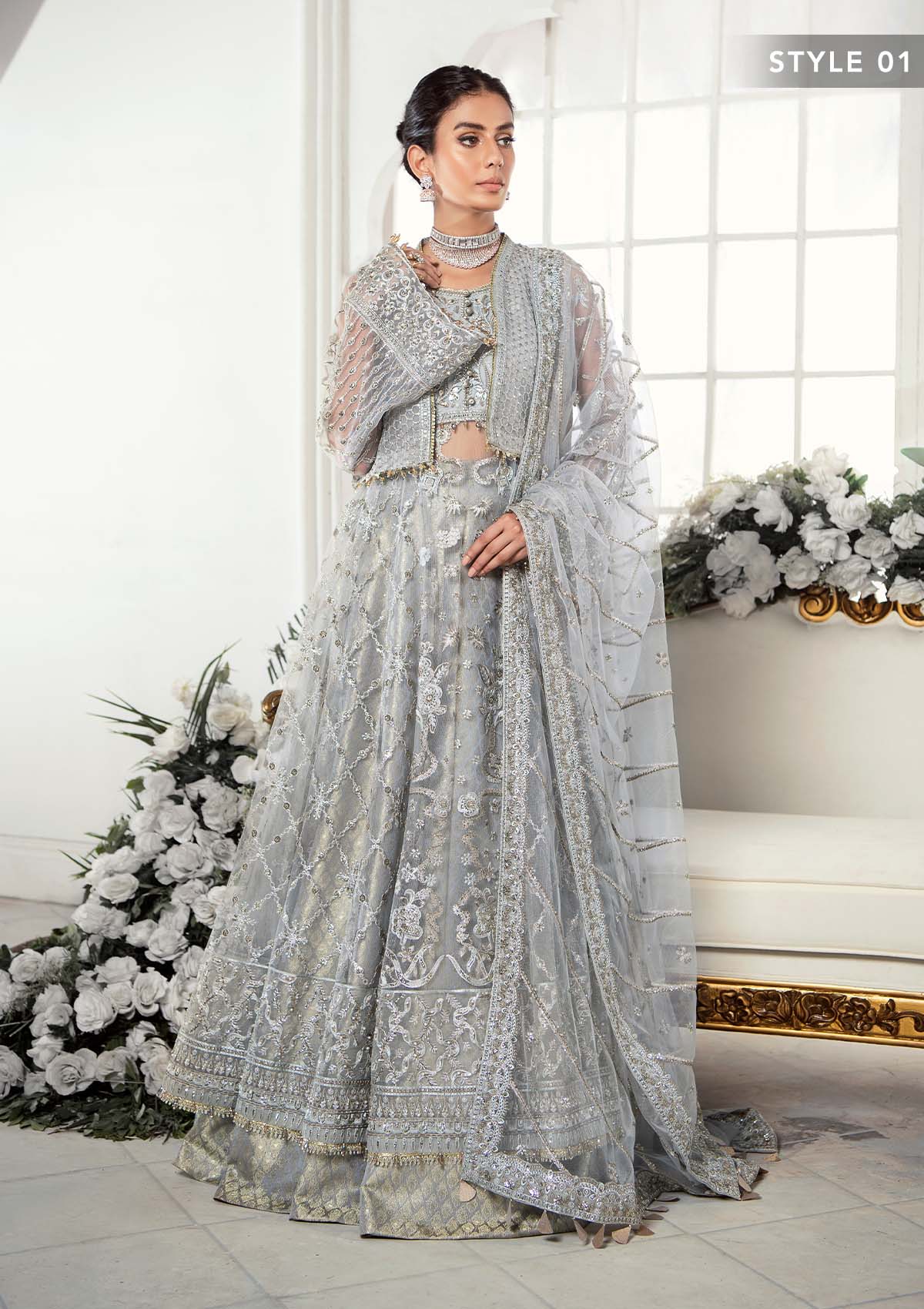 AIK 3 Piece Custom Stitched Suit - White - LB30971