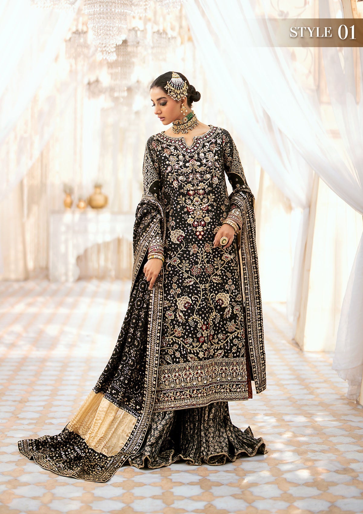 AIK 3 Piece Custom Stitched Suit - Black - LB30970