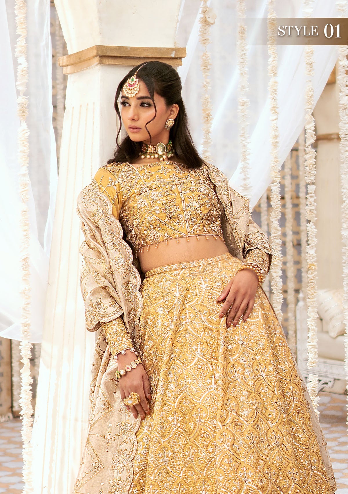 AIK 3 Piece Custom Stitched Suit - Yellow - LB30789
