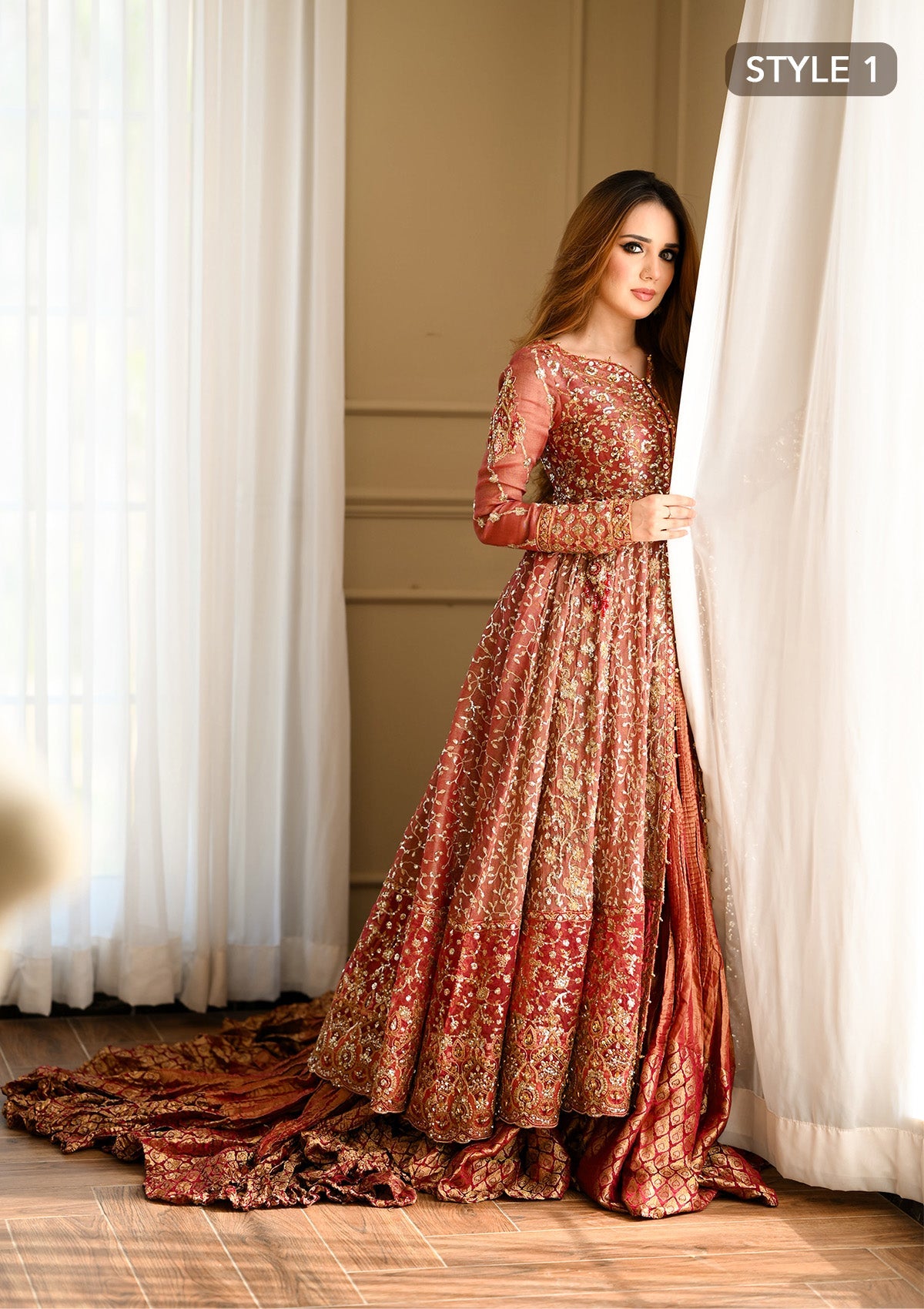 AIK 3 Piece Custom Stitched Suit - Red - LB30969