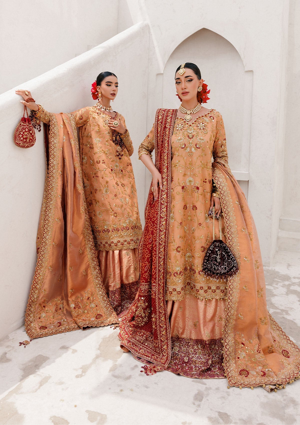 AIK 3 Piece Custom Stitched Suit - Orange - LB30959