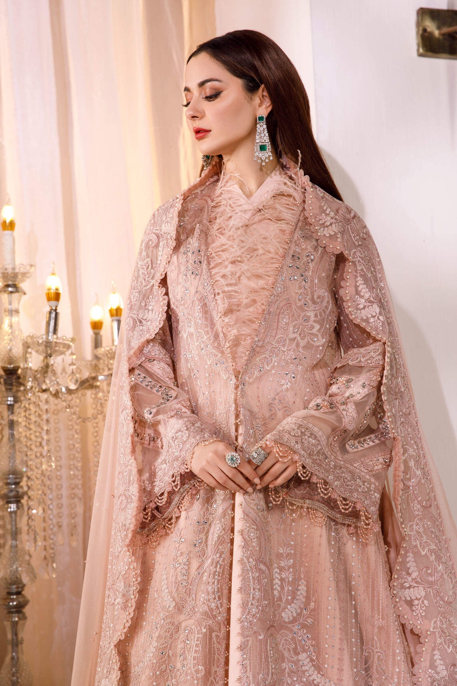 Maria.B 3 Piece Custom Stitched Suit - Pink - LB24357