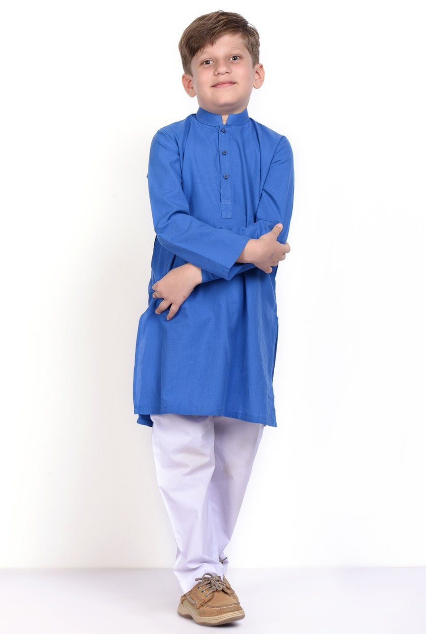 Ready to Wear Kurta For Boys - Blue - LB1607