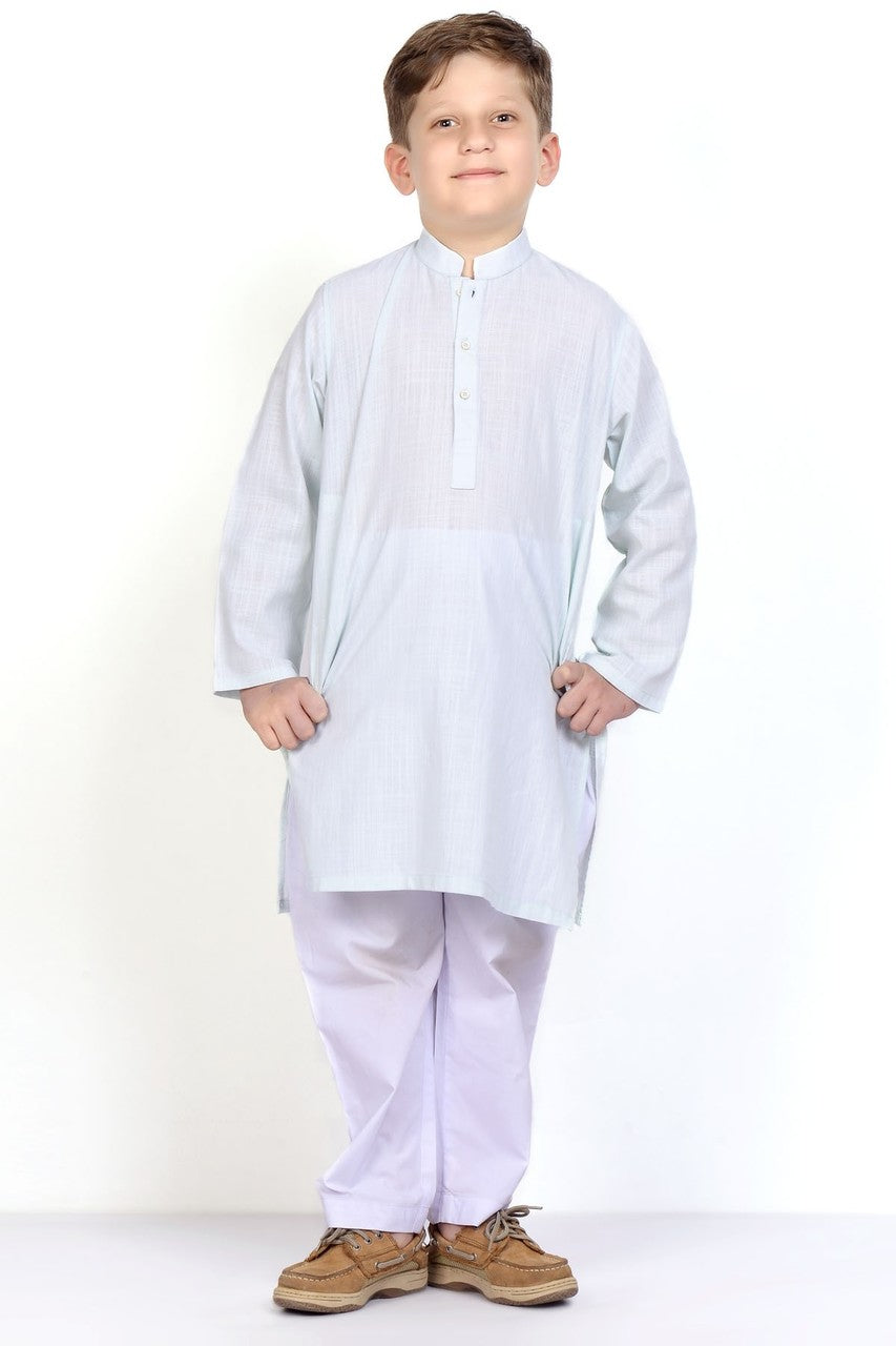 Ready to Wear Kurta For Boys - Blue - LB1606