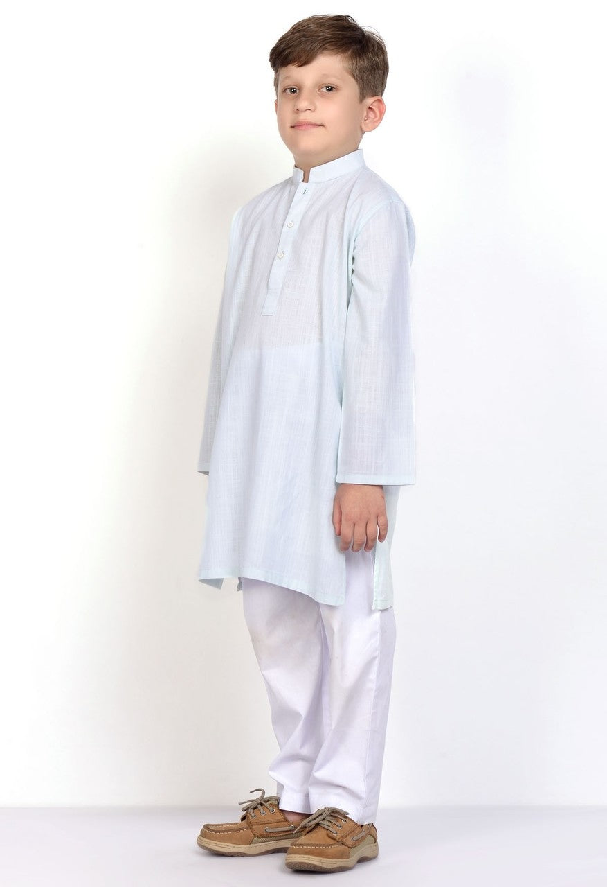 Ready to Wear Kurta For Boys - Blue - LB1606