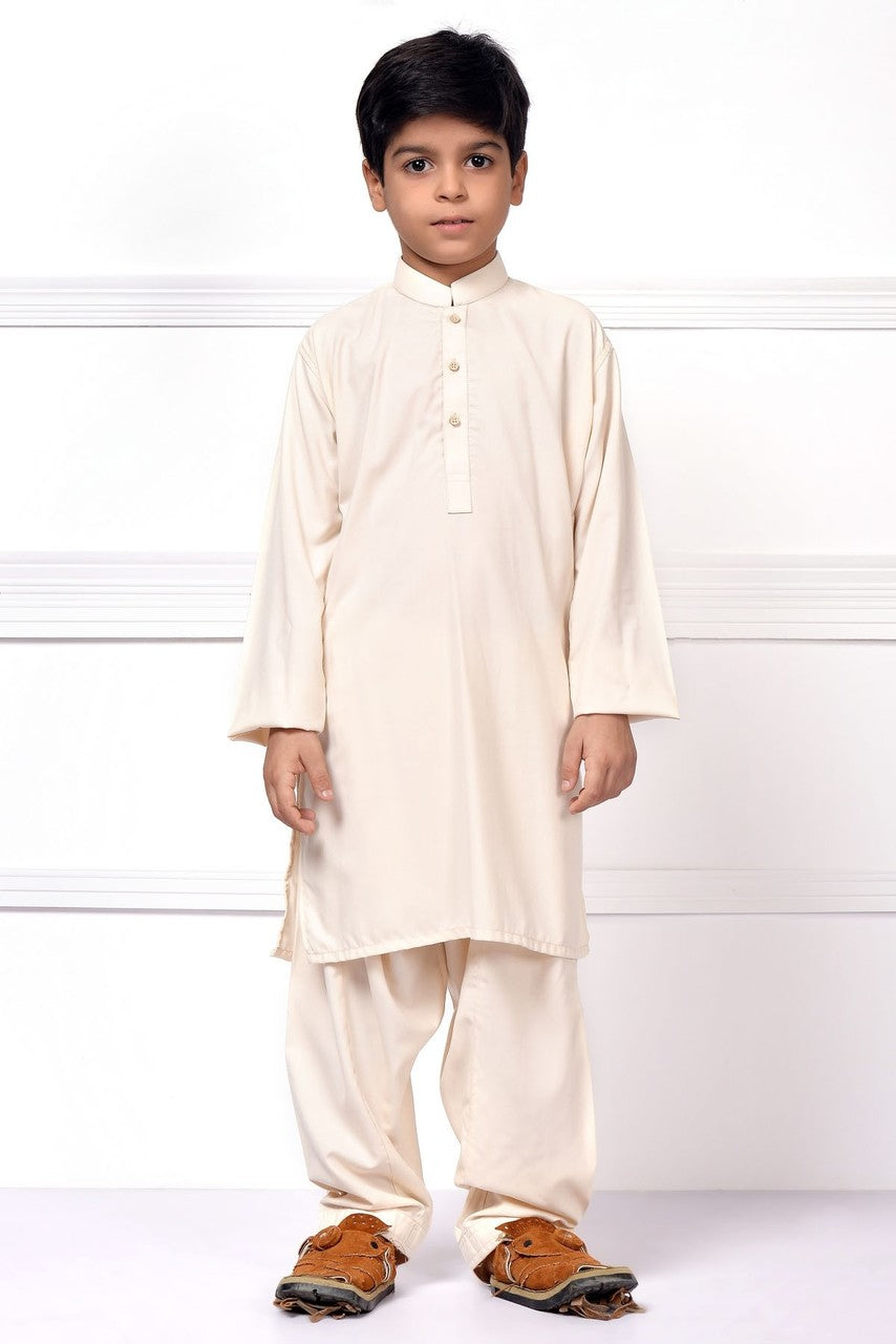 Ready to Wear Kurta Pajama For Boys - White - LB1599