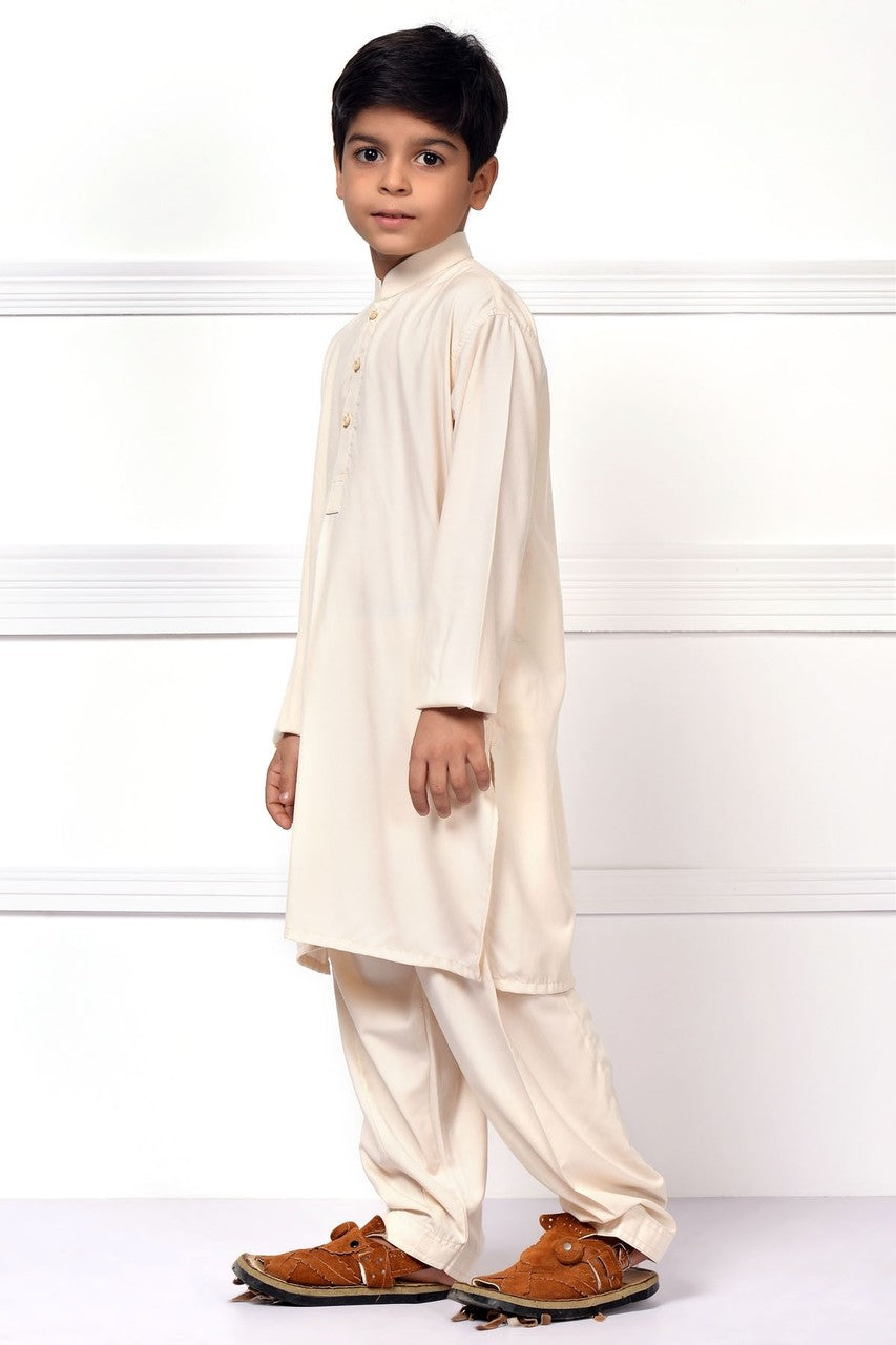 Ready to Wear Kurta Pajama For Boys - White - LB1599