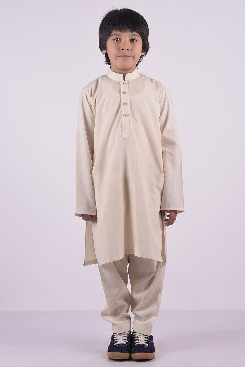 Ready to Wear Kurta Shalwar For Boys - Brown - LB1591