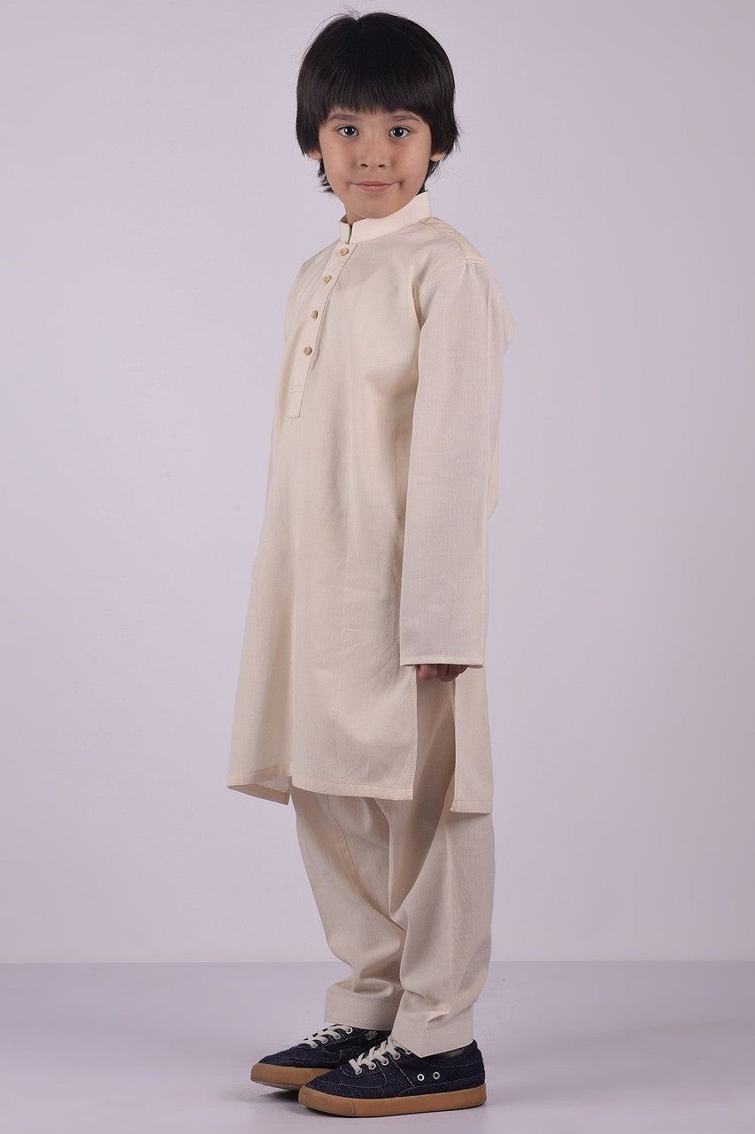 Ready to Wear Kurta Shalwar For Boys - Brown - LB1591