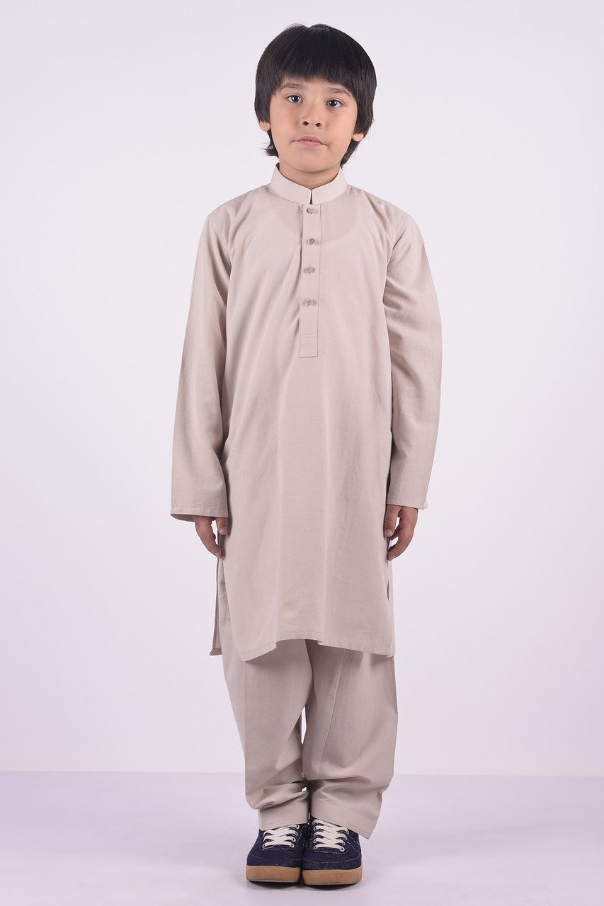 Ready to Wear Kurta Shalwar For Boys - White - LB1590