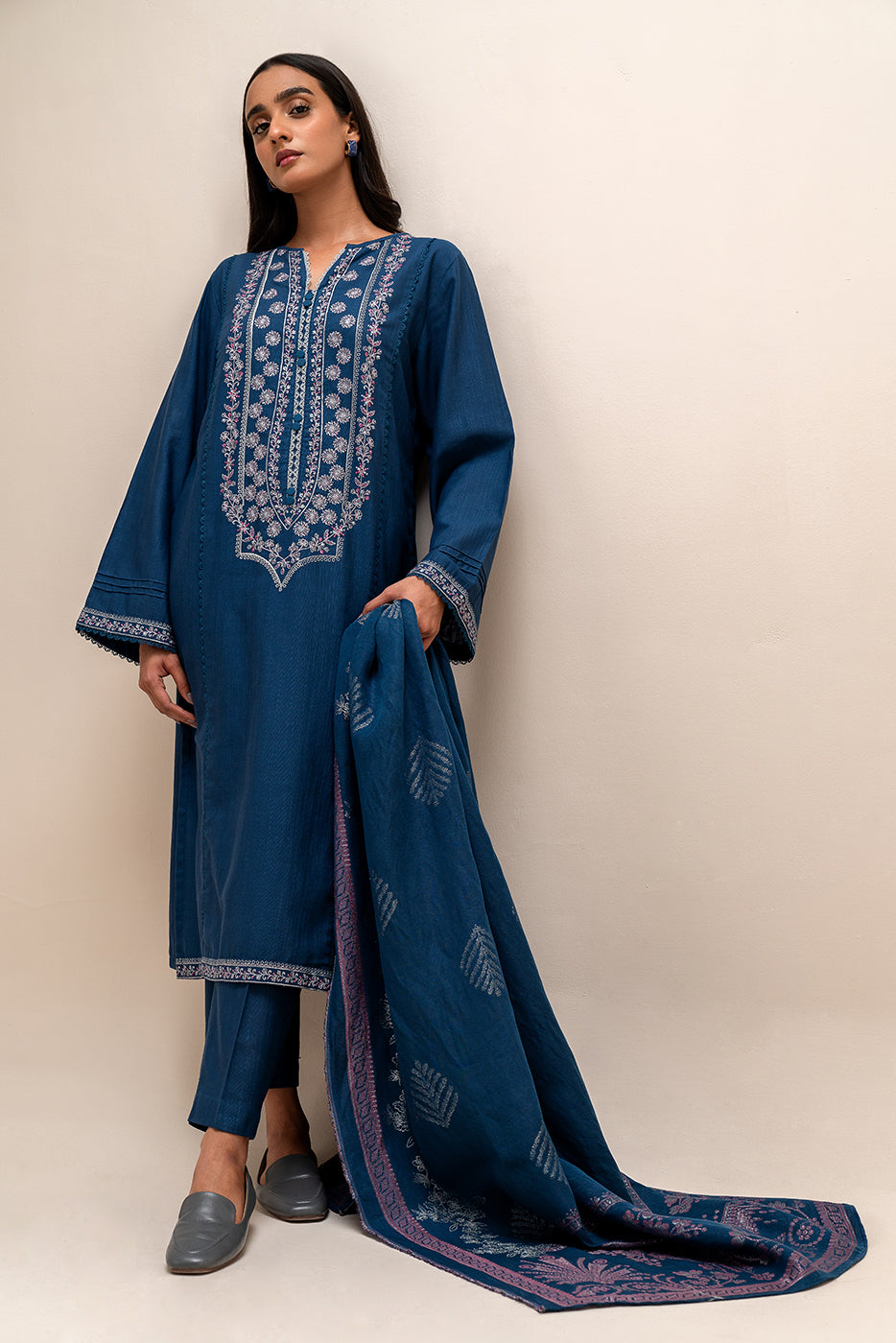 Libasco Beechtree 3 Piece Custom Stitched Suit - Blue - LB288298