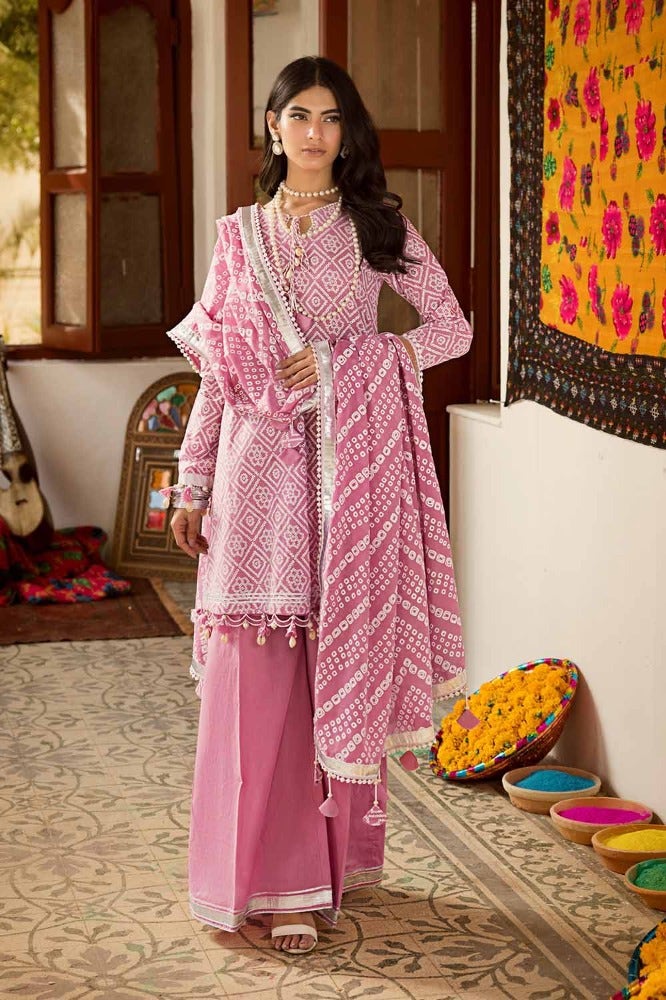 Gul Ahmed 3 Piece Custom Stitched Suit - Purple - LB286365