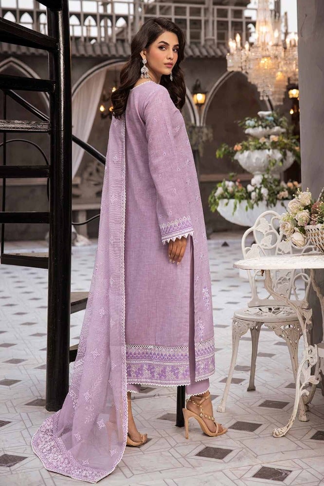 Gul Ahmed 3 Piece Custom Stitched Suit - Purple - LB286251