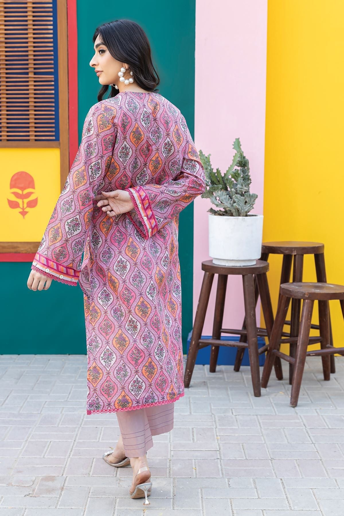 Khaadi 2 Piece Custom Stitched Suit - Purple - LB285620