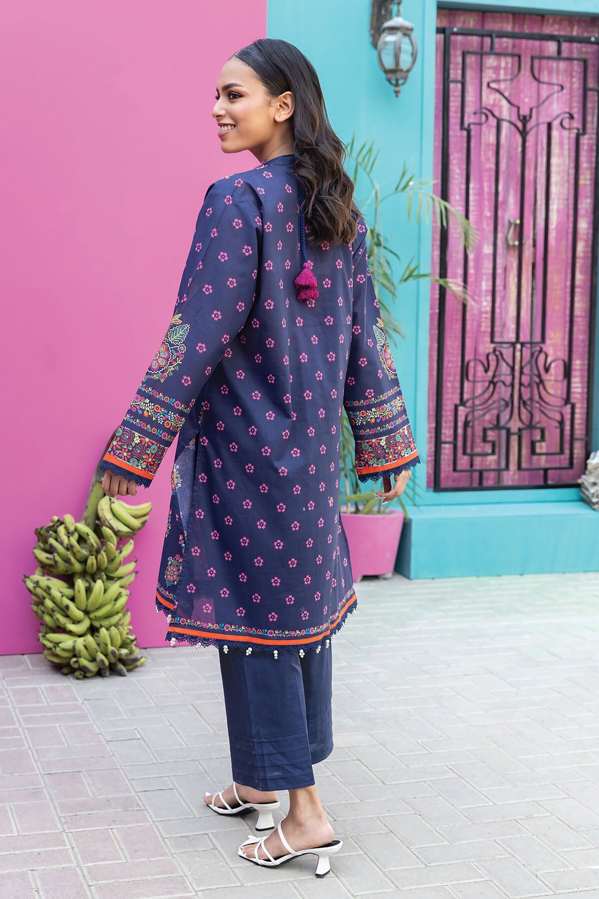 Khaadi 2 Piece Custom Stitched Suit - Purple - LB285583