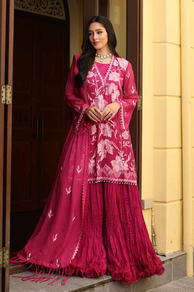 Gul Ahmed 3 Piece Custom Stitched Suit - Purple - LB286269