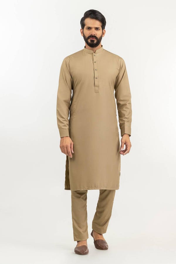 Gul Ahmed 2 Piece Custom Stitched Suit - Brown - LB30530