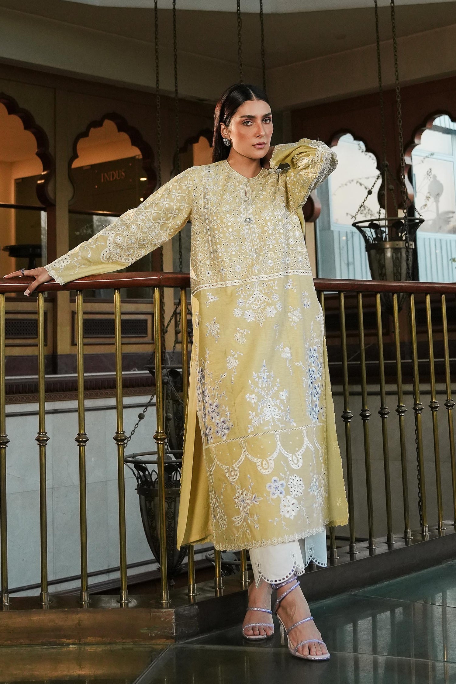 Sana Safinaz 2 Piece Ready to Wear Suit - Mustard - LB29820