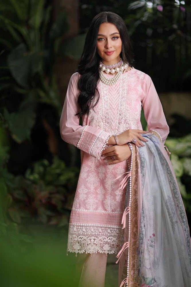 Gul Ahmed 3 Piece Custom Stitched Suit - Pink - LB286290