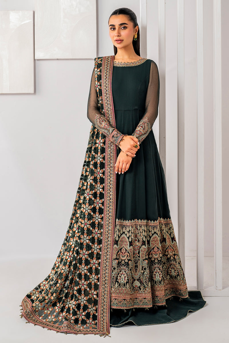 Jazmin 3 Piece Custom Stitched Suit - Green - LB287857