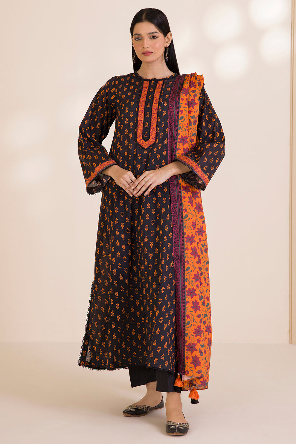 Zellbury 2 Piece Custom Stitched Suit - Black - LB31042